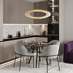 Кольцевая люстра с хрустальным декором Maude Crystal Chandelier варинант исполнения - 5 | Loft Concept в Костроме