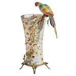 Ваза фарфоровая с птицей на бронзовой ветке Garden of Eden варинант исполнения - 1 | Loft Concept в Костроме