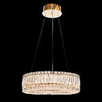 Люстра подвесная круглая из прозрачного хрусталя с золотым корпусом Selfsufficient варинант исполнения - 2 | Loft Concept в Костроме