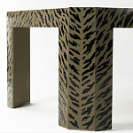 Дизайнерский кофейный стол с рисунком леопард Neytiri Beige Leopard варинант исполнения - 3 | Loft Concept в Костроме