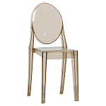 Прозрачный стул с янтарным оттенком LOUIS GHOST CHAIR варинант исполнения - 1 | Loft Concept в Костроме