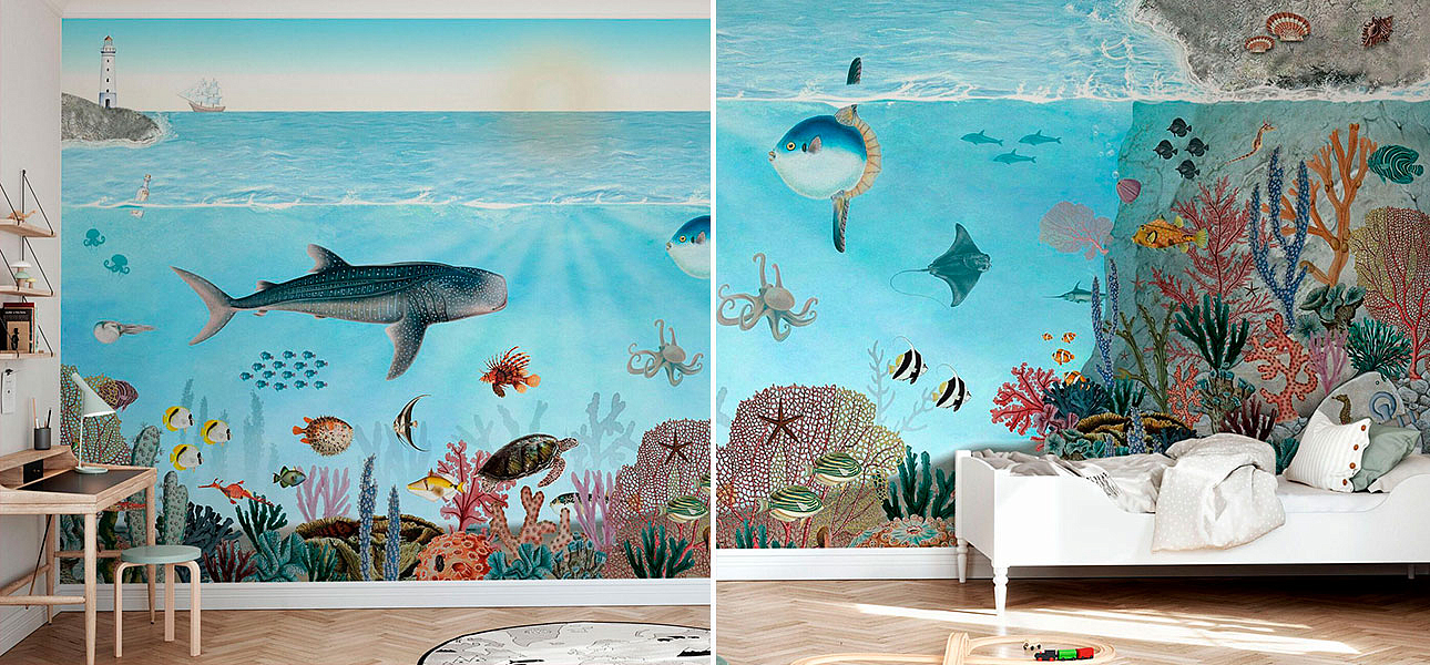 Обои ручная роспись Ocean Lookbook Обои ручная роспись Ocean Lookbook - Loft-Concept в Костроме