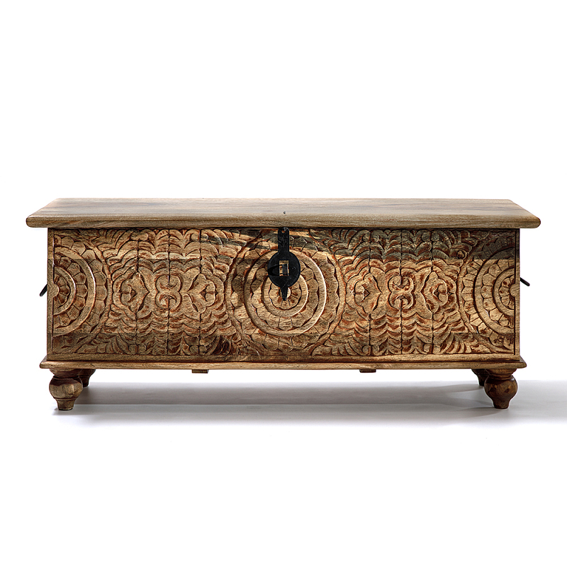 Сундук из массива манго Натуральный цвет Коричневый в Костроме | Loft Concept 