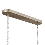 Люстра овальной формы с фактурным серебряным каркасом и тканевым абажуром Silver Honeycomb варинант исполнения - 4 | Loft Concept в Костроме