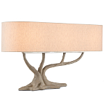 Настольная лампа с корпусом в виде дерева Gray Concrete Trunk варинант исполнения - 2 | Loft Concept в Костроме