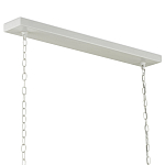 Люстра белая прямоугольная с абажурами в виде цветков тюльпана White Tulips варинант исполнения - 5 | Loft Concept в Костроме