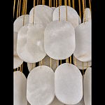 Люстра с овальными подвесками из натурального камня Spatial Composition варинант исполнения - 5 | Loft Concept в Костроме