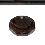 Настольный письменный набор с часами из природного камня обсидиана  Gift for Manager варинант исполнения - 6 | Loft Concept в Костроме