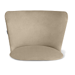 Барный стул со спинкой на 4-х коричневых ножках Бежевый Велюр Ava Charm варинант исполнения - 3 | Loft Concept в Костроме