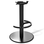 Барный стул вращающийся со спинкой и подлокотниками Douglas Rhombus Черный Велюр варинант исполнения - 4 | Loft Concept в Костроме