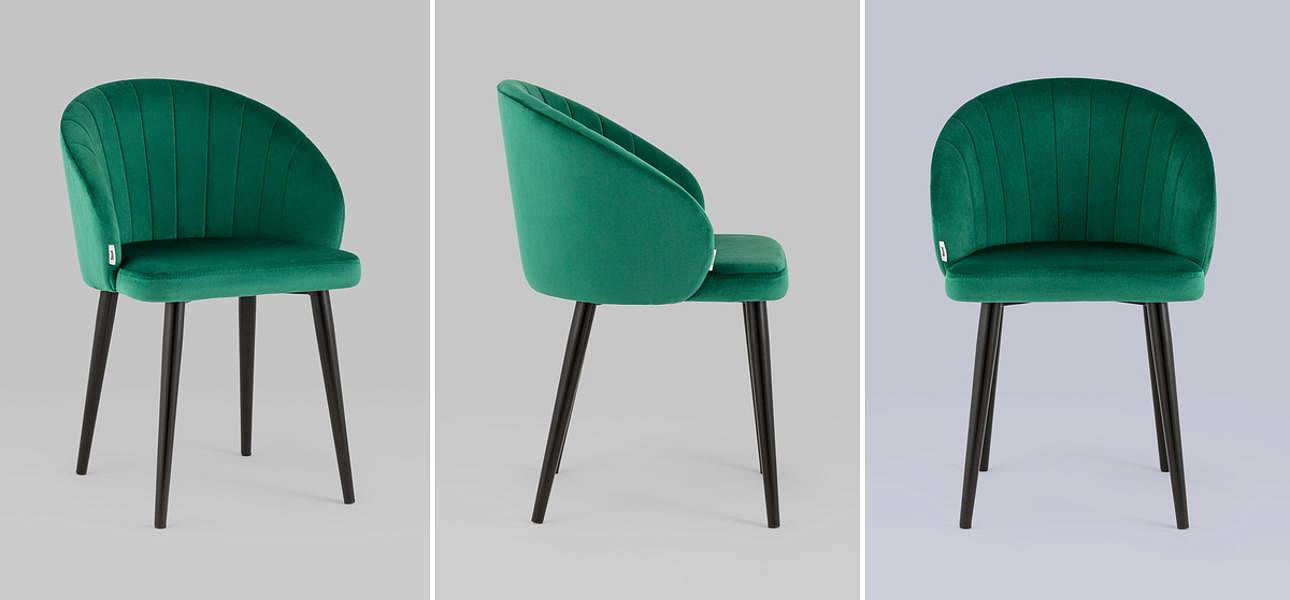 Стул Balsari Chair Изумрудно-Зеленый Велюр Стул Balsari Chair Изумрудно-Зеленый Велюр - Loft-Concept в Костроме