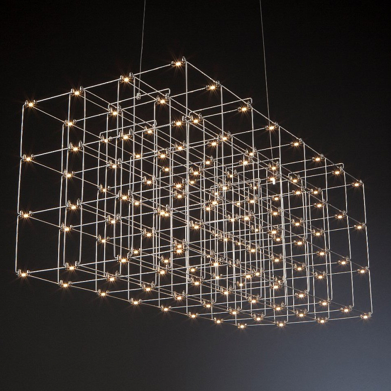 Люстра Quasar Cosmos Square LED pendant light Серебряный Люстра Quasar Cosmos Square LED pendant light Серебряный в Костроме | Loft Concept