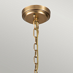 Люстра цвета латунь с 5-ю цилиндрическими плафонами из прозрачного пузырчатого стекла Kichler варинант исполнения - 6 | Loft Concept в Костроме