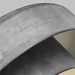 Подвесной светильник с массивным круглым стальным плафоном серого цвета в индустриальном стиле на цепи Feiss варинант исполнения - 3 | Loft Concept в Костроме