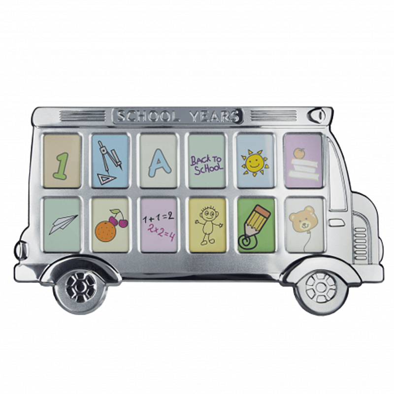 Фоторамка детская Childhood Corner Bus 12 фото Серебристый Фоторамка детская Childhood Corner Bus 12 фото Серебристый в Костроме | Loft Concept