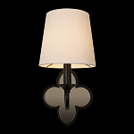 Бра с белым текстильным абажуром и фигурным основанием с зеркальной вставкой Vitorino варинант исполнения - 13 | Loft Concept в Костроме