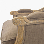 Кресло William Classical Armchair brown flax варинант исполнения - 4 | Loft Concept в Костроме