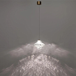 Подвесной светильник с плафоном из фактурного прозрачного стекла Light Ensemble варинант исполнения - 4 | Loft Concept в Костроме