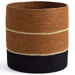 Плетеная корзина в полоску Kudio Wicker Basket варинант исполнения - 1 | Loft Concept в Костроме