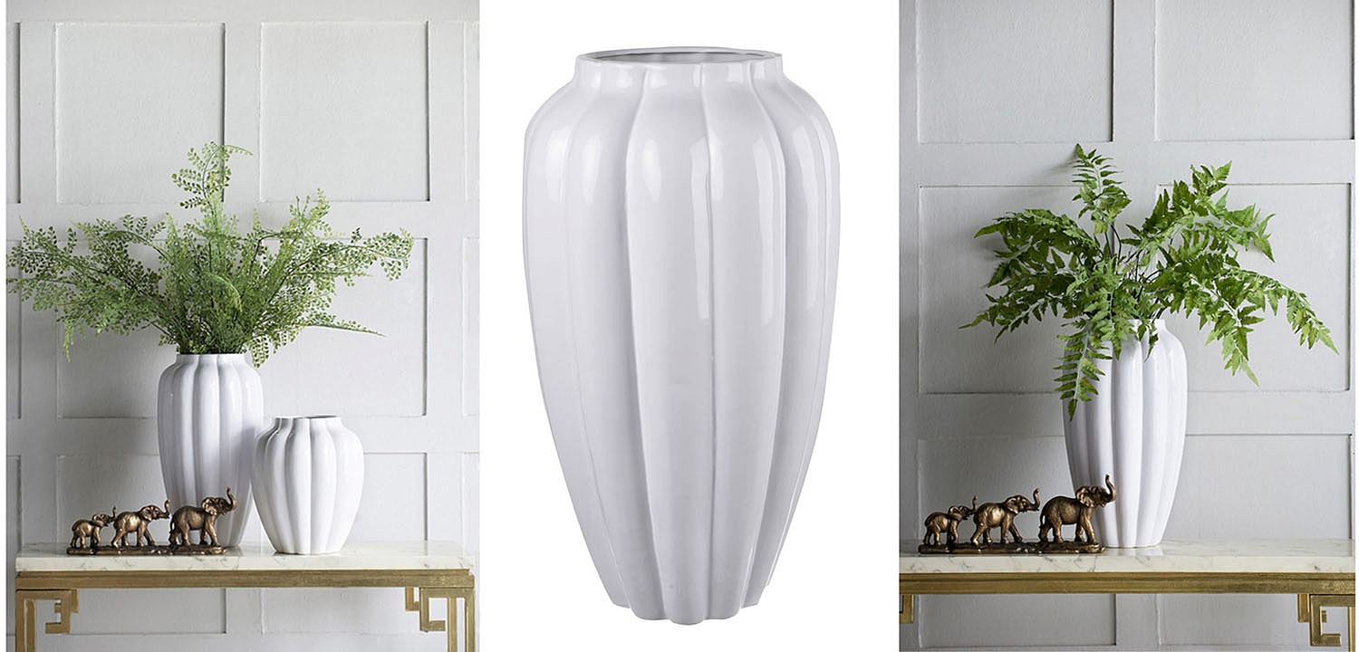 Ваза Carambola Vase white high Ваза Carambola Vase white high - Loft-Concept в Костроме