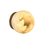 Настенно-потолочный светильник с плафоном в форме шара из алебастра Cryptocrystalline Stone варинант исполнения - 4 | Loft Concept в Костроме