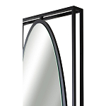 Зеркало овальное в металлической оправе в стиле лофт Urban Style Space варинант исполнения - 3 | Loft Concept в Костроме