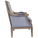 Кресло William Classical Armchair grey velvet варинант исполнения - 1 | Loft Concept в Костроме