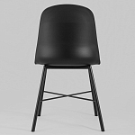 Стул из прочного пластика на металлическом основании Anora Black варинант исполнения - 4 | Loft Concept в Костроме