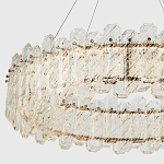Круглая люстра с декором из рельефного стекла Cassian Relief Glass Chandelier 80 варинант исполнения - 2 | Loft Concept в Костроме