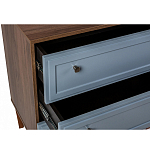 Комод серый из массива бука с 3-мя ящиками Wenge Light варинант исполнения - 3 | Loft Concept в Костроме