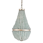 Люстра с каскадом из стеклянных декоративных элементов Shining Sea Glass варинант исполнения - 2 | Loft Concept в Костроме