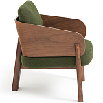 Кресло с каркасом из массива ореха Gallin Chair Green варинант исполнения - 3 | Loft Concept в Костроме