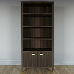 Книжный Стеллаж Elsa Dreams Walnut с задней стенкой варинант исполнения - 5 | Loft Concept в Костроме