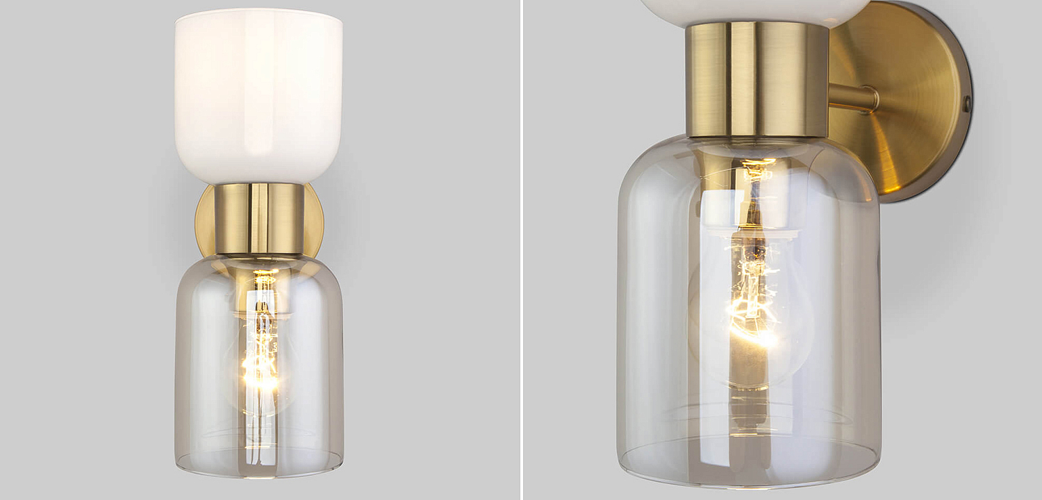 Бра Light maker studio Sconce white and smok brass Бра Light maker studio Sconce white and smok brass - Loft-Concept в Костроме
