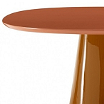 Обеденный стол оранжевый с тонкой столешницей и основанием в виде конуса Viola варинант исполнения - 1 | Loft Concept в Костроме