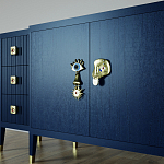 Большой Комод-буфет Elsa Dreams Blue с ящиками варинант исполнения - 2 | Loft Concept в Костроме