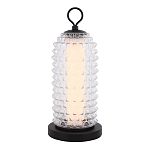 Настольная лампа с прозрачным факутрным стеклянным плафоном Sonora варинант исполнения - 1 | Loft Concept в Костроме