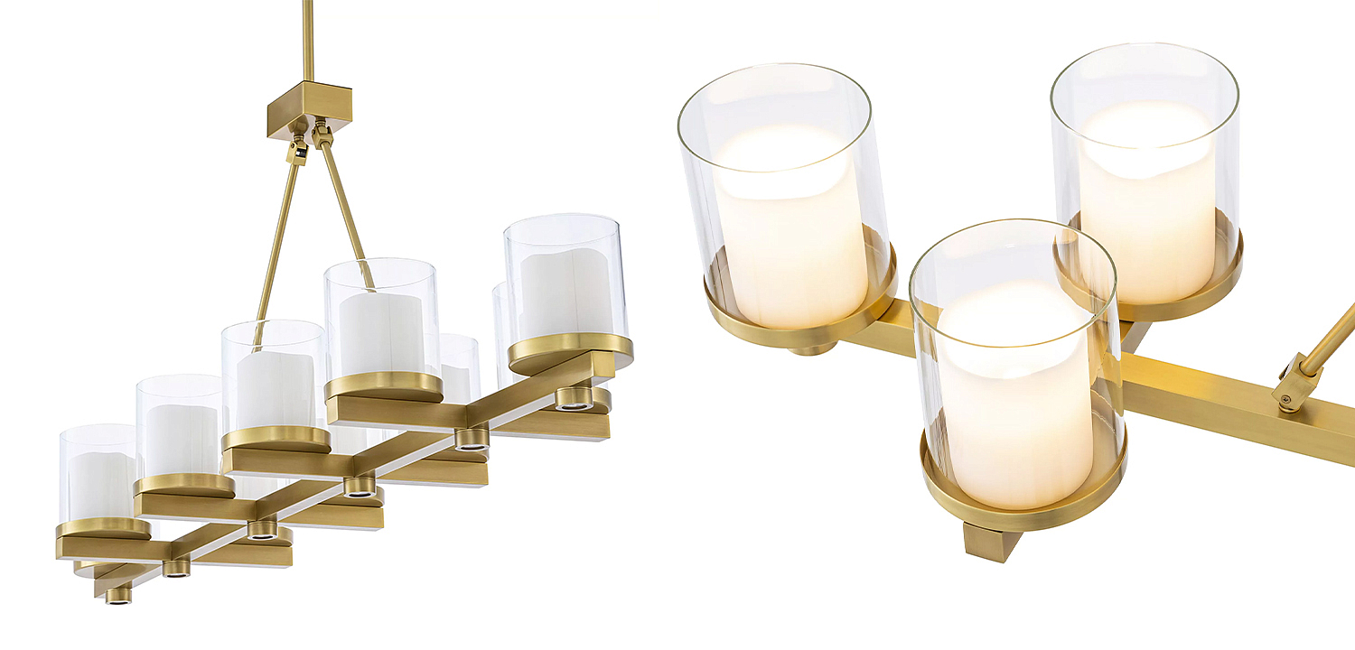 Люстра Eichholtz Chandelier Donovan Brass Люстра Eichholtz Chandelier Donovan Brass - Loft-Concept в Костроме