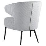 Современное мягкое кресло на металлических ножках Rakush Grey варинант исполнения - 4 | Loft Concept в Костроме