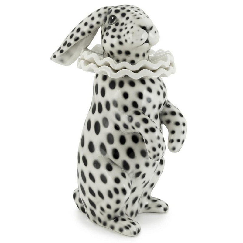 Статуэтка Rabbit Collar White Black Белый Черный Статуэтка Rabbit Collar White Black Белый Черный в Костроме | Loft Concept