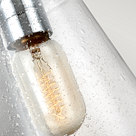 Бра с плафоном в форме колокола из прозрачного стекла с пузырьками Feiss варинант исполнения - 5 | Loft Concept в Костроме