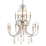 Люстра с состаренными резными элементами Big Graceful Profile варинант исполнения - 4 | Loft Concept в Костроме