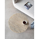 Столик приставной с круглой столешницей Textured Cream Table варинант исполнения - 5 | Loft Concept в Костроме