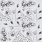 Плитка с узором Граффити 3 варинант исполнения - 1 | Loft Concept в Костроме