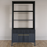 Стеллаж Primo с ящиками Черный дуб  варинант исполнения - 1 | Loft Concept в Костроме