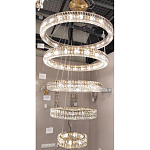 Многоярусная Люстра Elizabeth Золото Вертикальная композиция из пяти хрустальных светильников варинант исполнения - 2 | Loft Concept в Костроме