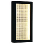 Светодиодное прямоугольное бра из металла черного цвета Lattice Lux варинант исполнения - 1 | Loft Concept в Костроме