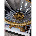 Чаша из прозрачного стекла с бронзовым рельефным ободком Eden Garden варинант исполнения - 4 | Loft Concept в Костроме