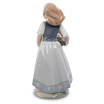 Статуэтка фарфоровая Девочка с корзиной цветов Charming Statuette варинант исполнения - 1 | Loft Concept в Костроме