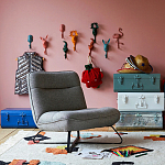 Настенный крючок в виде совы Owl Wall Hook Blue варинант исполнения - 4 | Loft Concept в Костроме